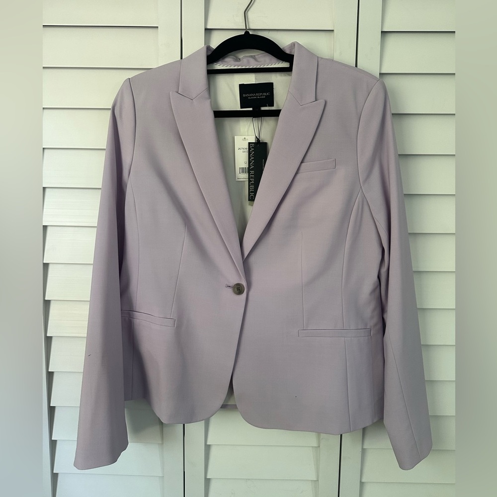 Banana Republic Lilac Classic Blazer